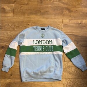 London Tennis Club Sweater - Blue and Green